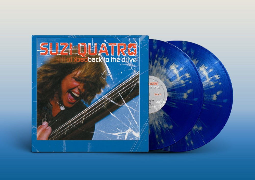 Suzi Quatro Back To The Drive Vinyl LP Transparent Blue and White Splatter RSD 2023