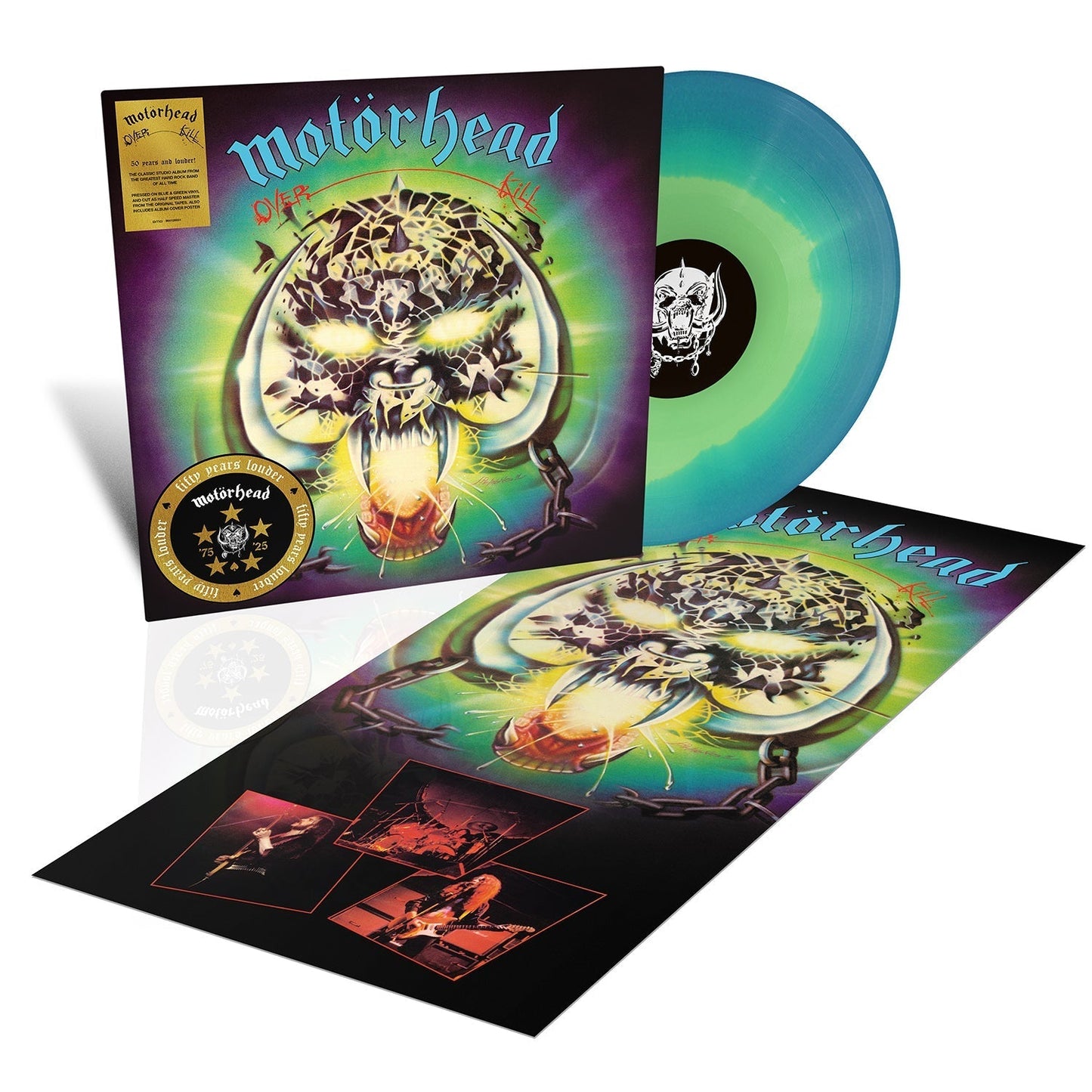 Motorhead - Overkill 50th Anniversary Ltd Dark Blue & Black Splatter Vinyl LP