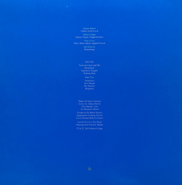 King Crimson - Beat 40th Anniversary Steven Wilson Re-mix Vinyl LP