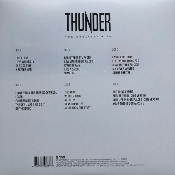 Thunder – The Greatest Hits - 3 x VINYL LP SET - NEW