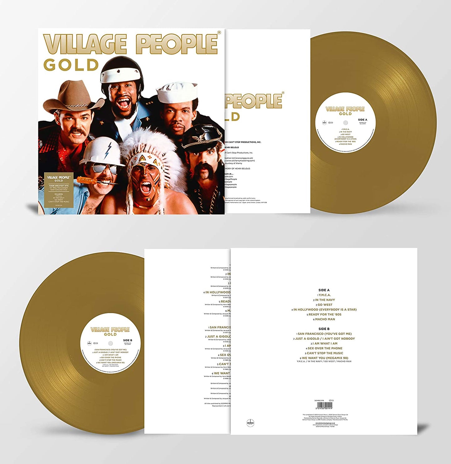 Village People – Gold - GOLD COLOURED VINYL 180 GRAM LP