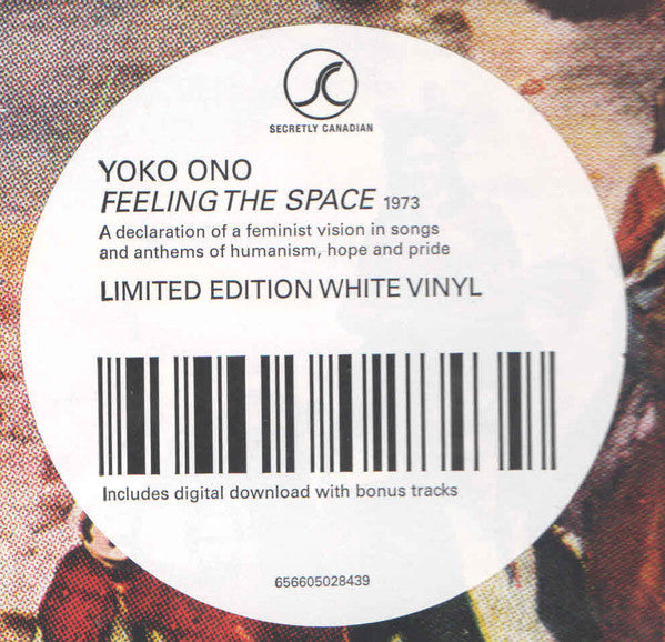 Yoko Ono & Plastic Ono Band – Feeling The Space - WHITE COLOURED VINYL LP