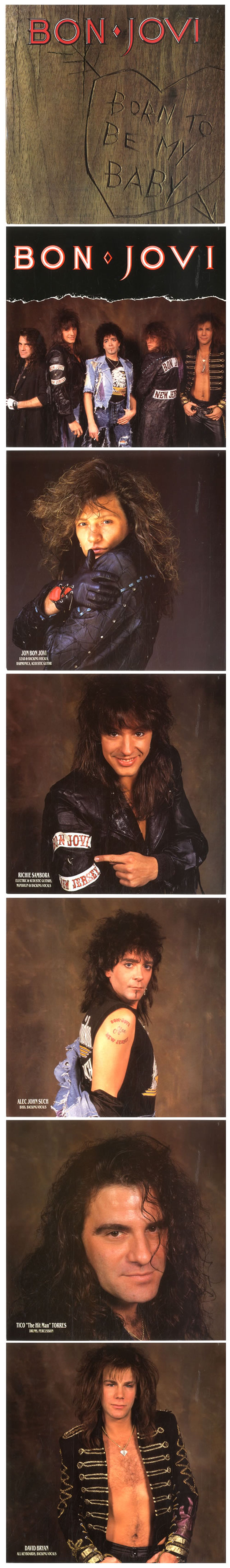 Bon Jovi Born To Be My Baby - Calendar Pack - EX UK 7" box set