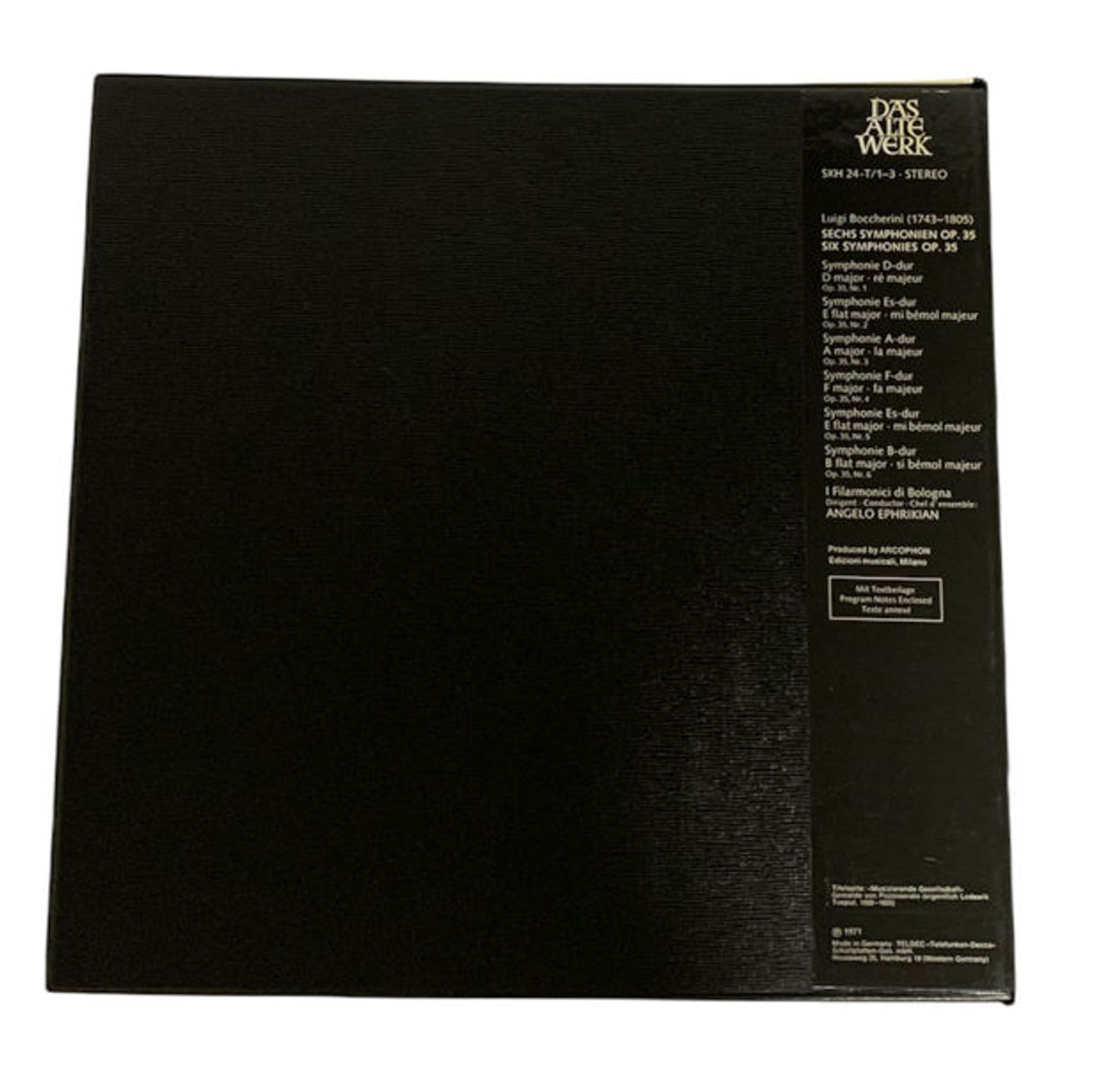 Luigi Boccherini Six Symphonies Op.35 Nr. 1-6 German Box set