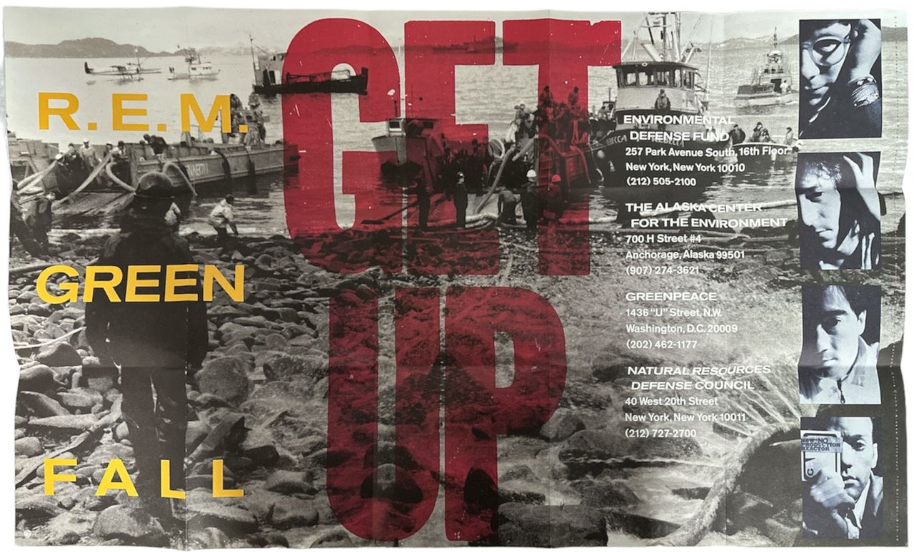 REM Single Action Green US 7" box set