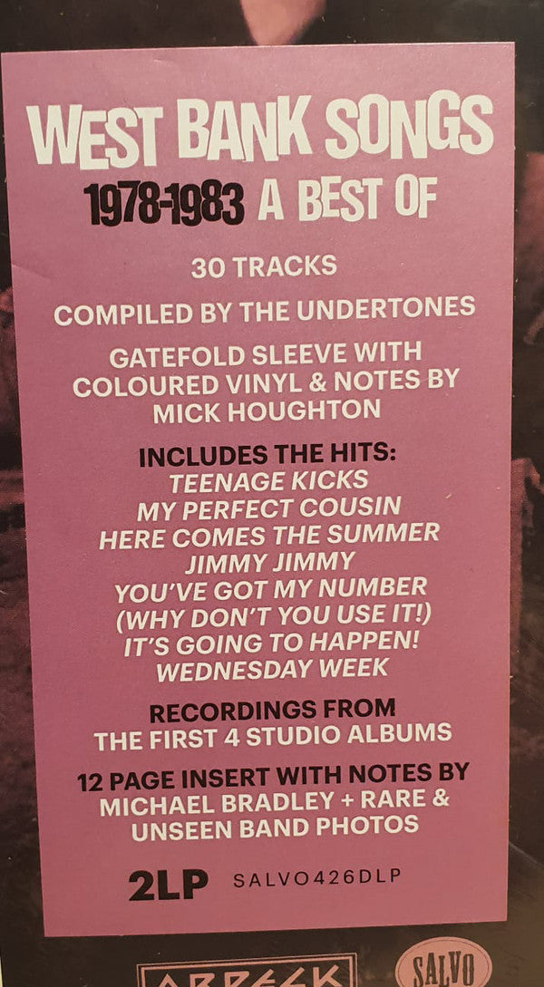 The Undertones – West Bank Songs 1978-1983 - 2 x PURPLE & WHITE COLOURED VINYL LP SET