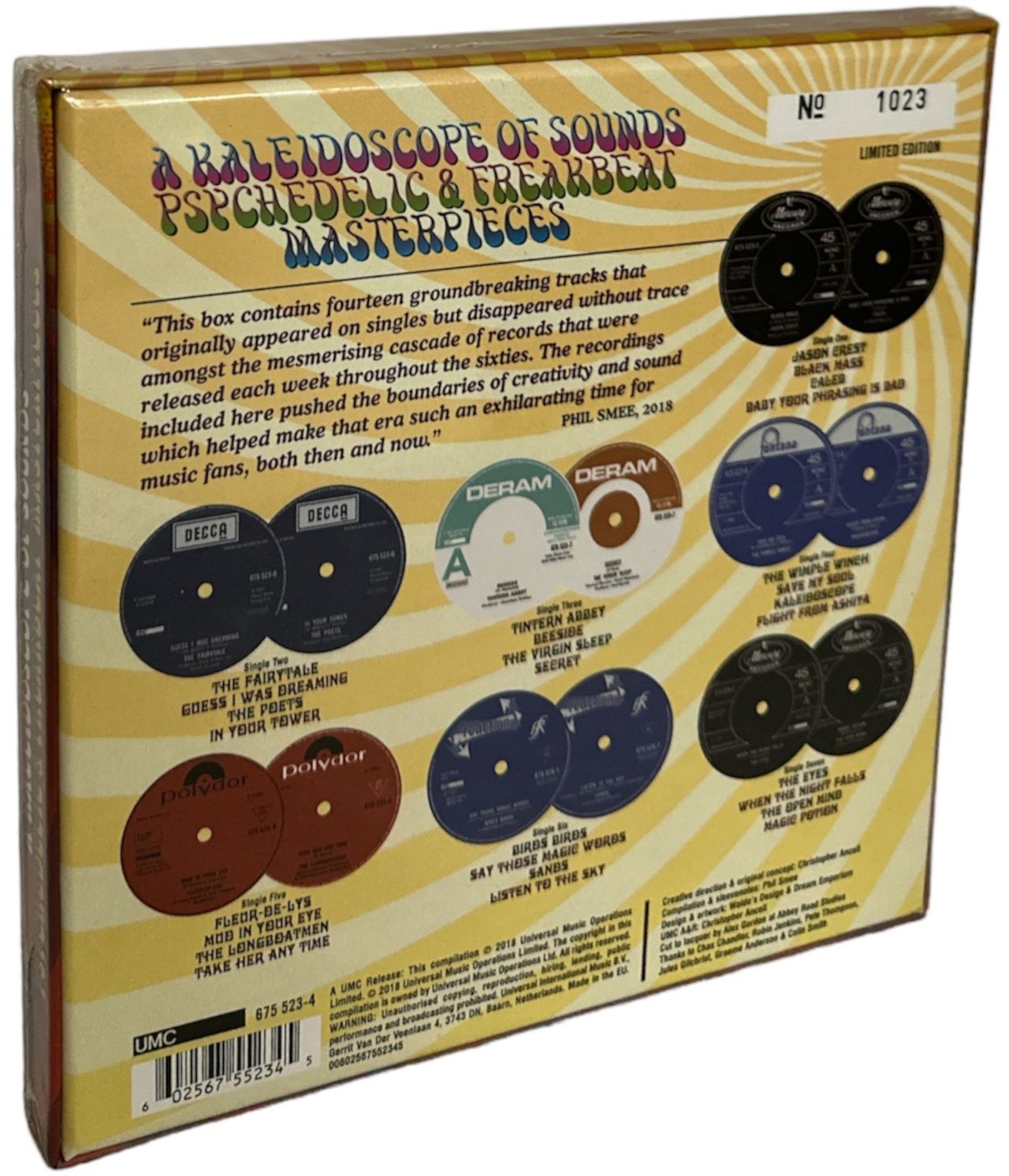 Various-Prog & Psych A Kaleidoscope Of Sounds: Psychedelic & Freakbeat Masterpieces - Sealed UK 7" box set