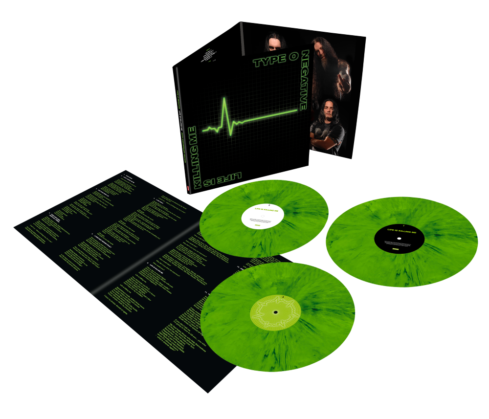 Type O Negative Life Is Killing Me Vinyl LP Green w/Black Mix Colour 2024