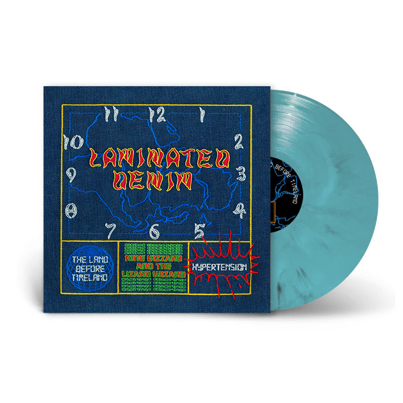 King Gizzard & The Wizard Lizard - Laminated Denim Lucky Rainbow Indies Vinyl LP in an embossed single-pocket jacket.