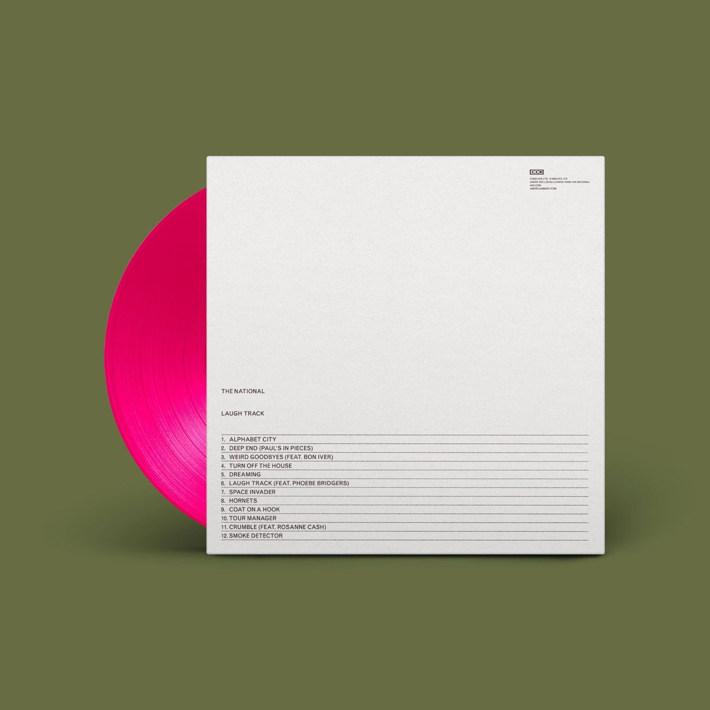 National - Laugh Track Pink Vinyl 2LP