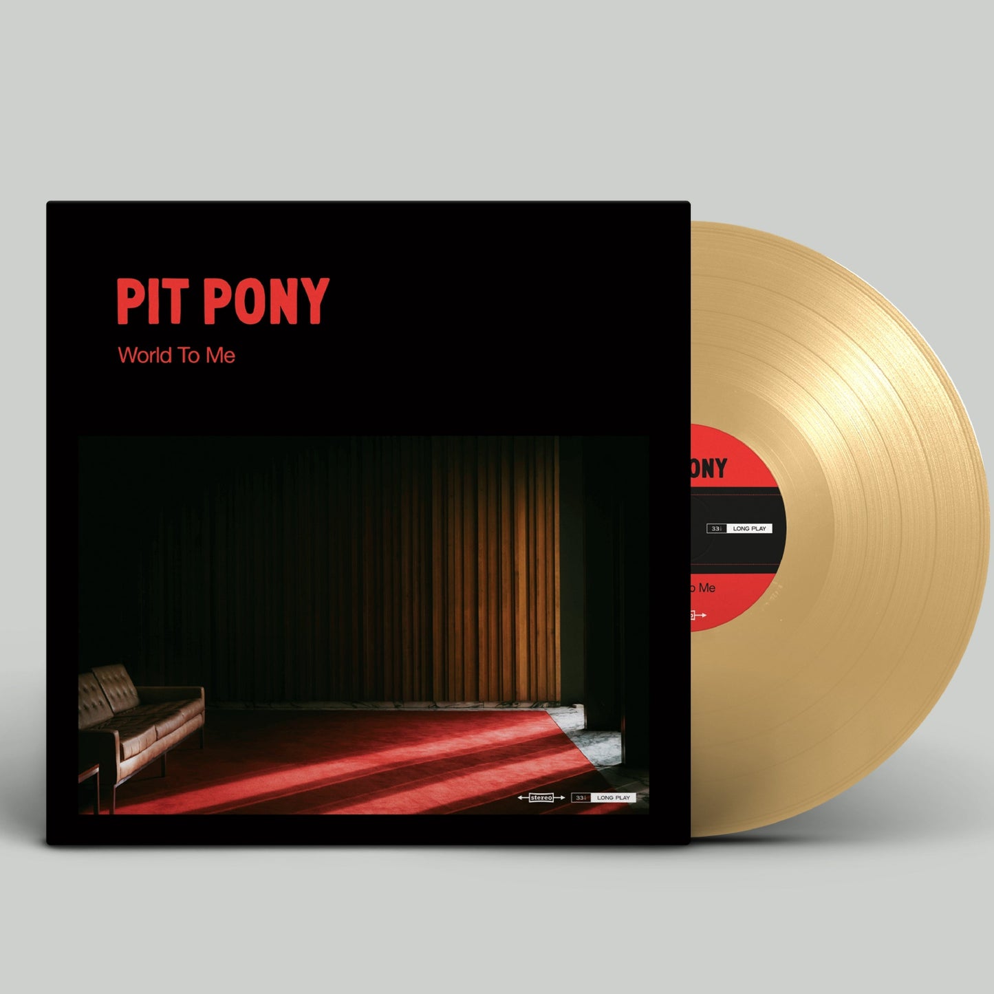 Pit Pony - World To Me Indies Limited Gold Vinyl LP & Origami Pony!