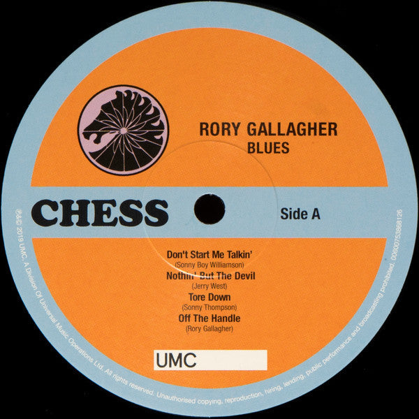 Rory Gallagher – Blues - 2 x VINYL LP SET