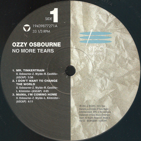 Ozzy Osbourne – No More Tears - 2 x VINYL LP