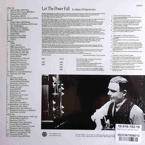 Robert Fripp - Let The Power Fall 200g Vinyl LP