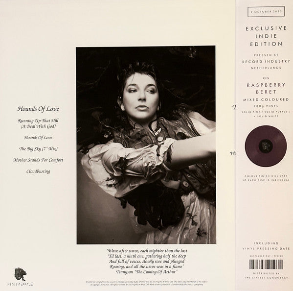 Kate Bush - The Hounds Of Love Ltd Fish Indies Only Raspberry Beret Vinyl LP