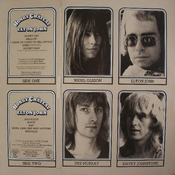 Elton John – Honky Château - ORIGINAL VINYL LP