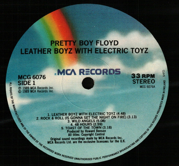 Pretty Boy Floyd ‎– Leather Boyz With Electric Toyz - VINYL LP, ORIGINAL 1989 ISSUE