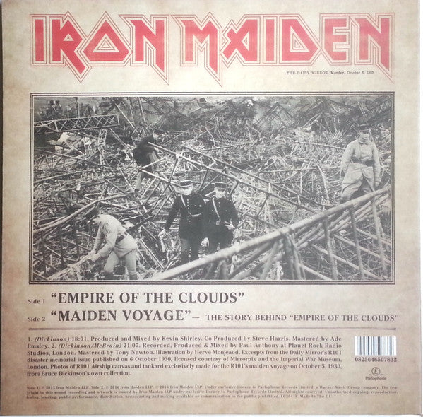 Iron Maiden – Empire Of The Clouds - PICTURE DISC VINYL LP RSD 2016 ISSUE