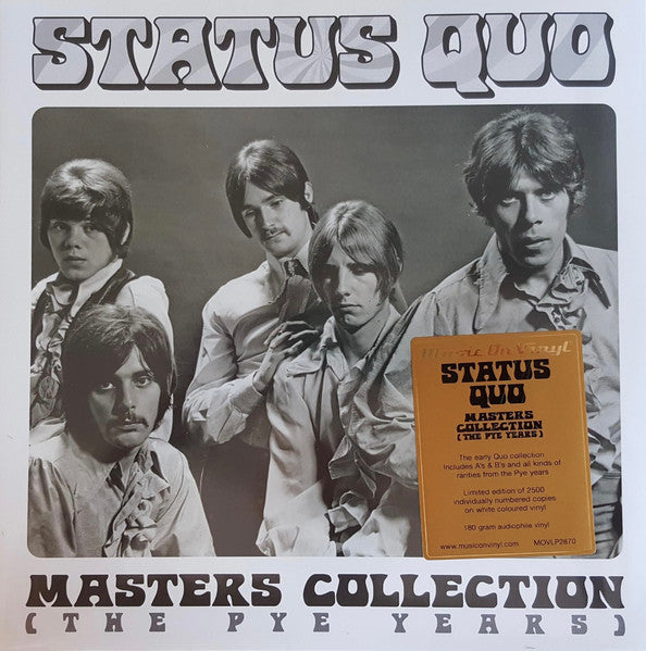 Status Quo – Masters Collection (The Pye Years) - 2 x WHITE COLOURED VINYL 180 GRAM  LP SET