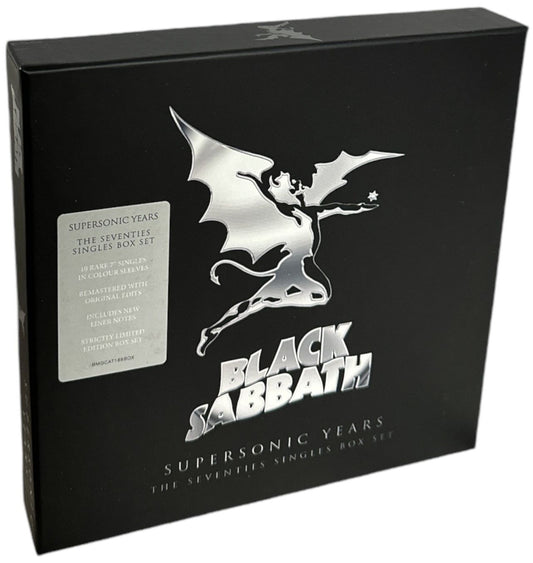 Black Sabbath Supersonic Years: The Seventies Singles Box Set + Mailer UK 7" box set