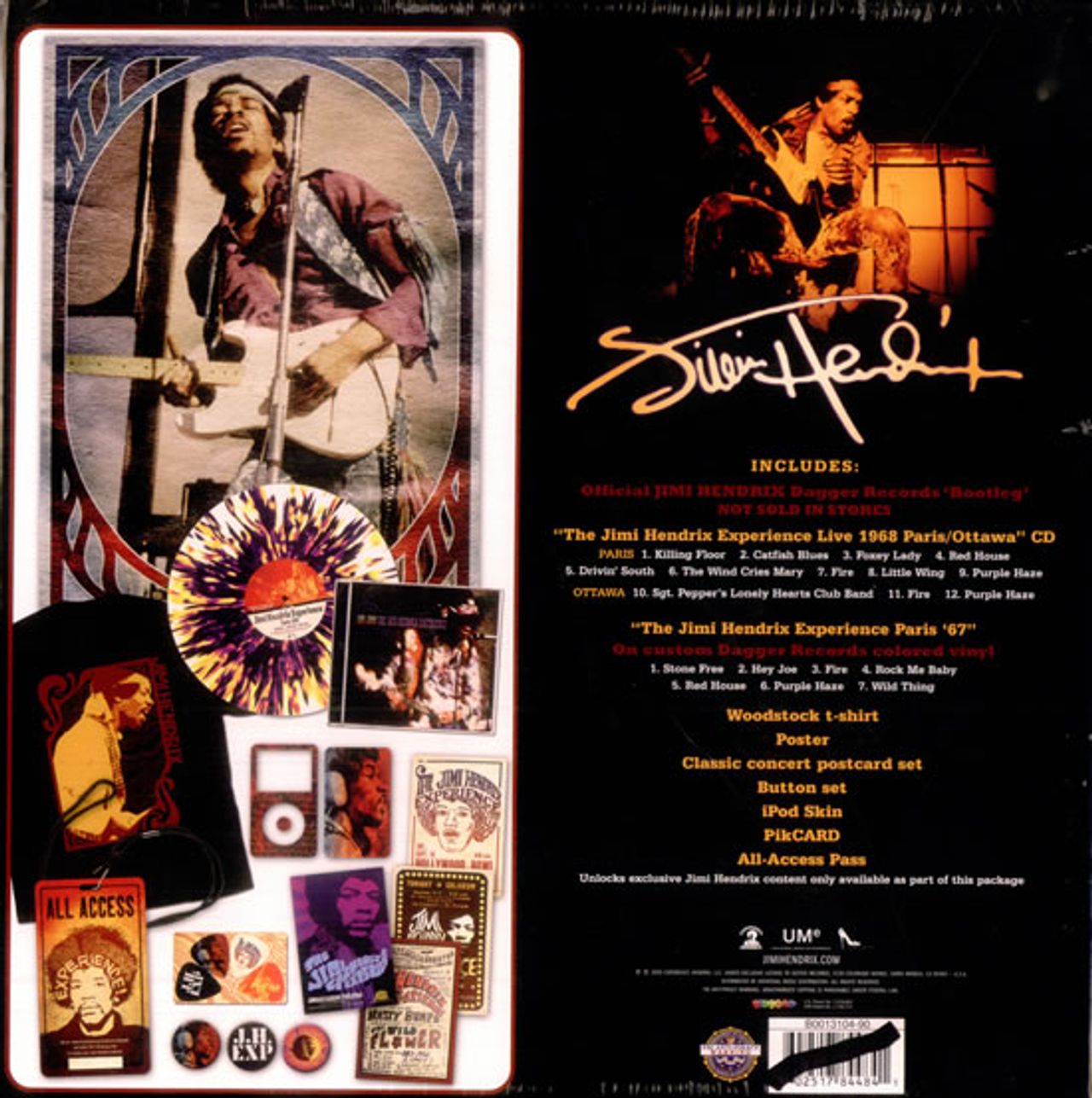 Jimi Hendrix Live 1967/68 Paris/Ottawa - XL - Sealed US Box set