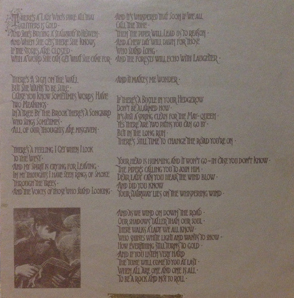 Led Zeppelin - Untitled (IV) - ORIGINAL 1st PRESS VINYL LP on RED/PLUM