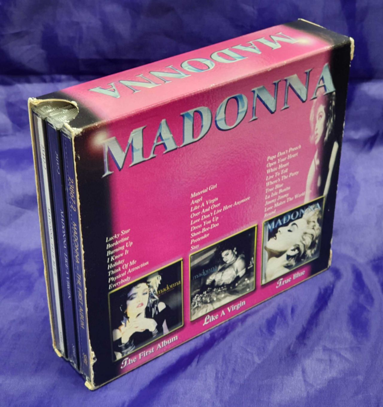 Madonna 3 For One - pink slipcase Australian Box set