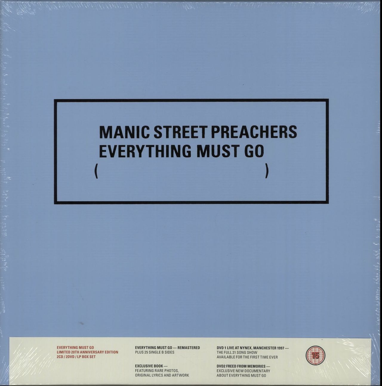 Manic Street Preachers Everything Must Go - 20th Anniversary Edition - Sealed UK Box set