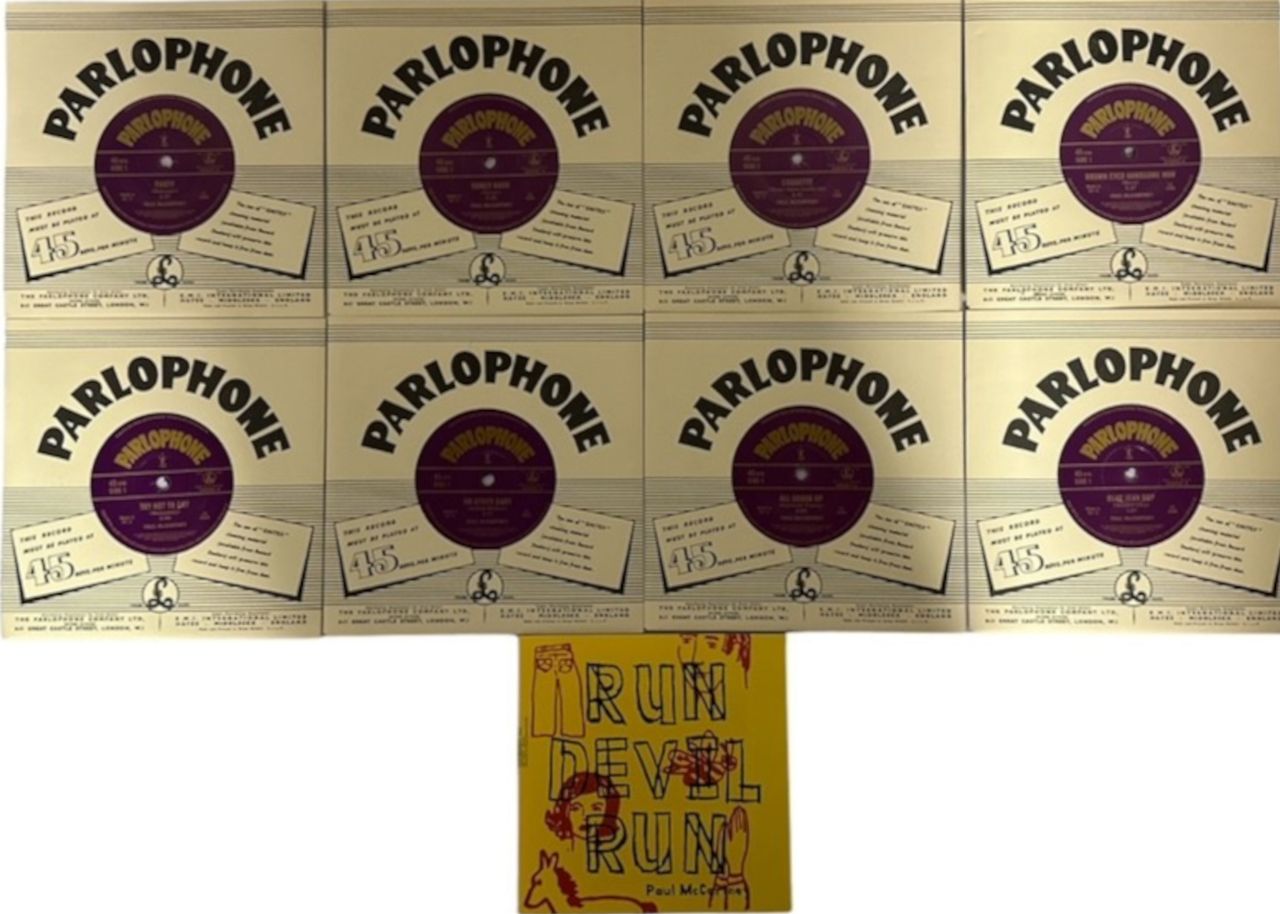 Paul McCartney and Wings Run Devil Run - 7" Collectors Box + Mailer UK 7" box set
