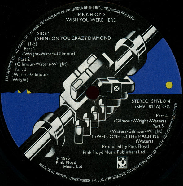 Pink Floyd – Wish You Were Here - ORIGINAL VINYL LP with Black Shrinkwrap