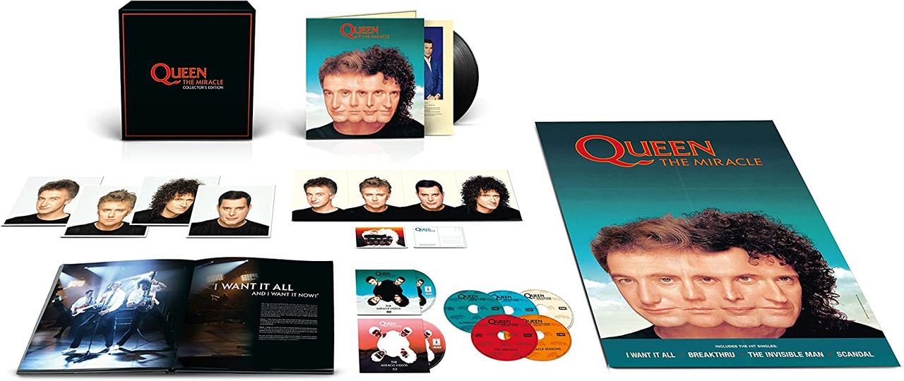 Queen The Miracle Collector's Edition - Deluxe LP/5CD/Blu-Ray/DVD - Sealed UK Box set