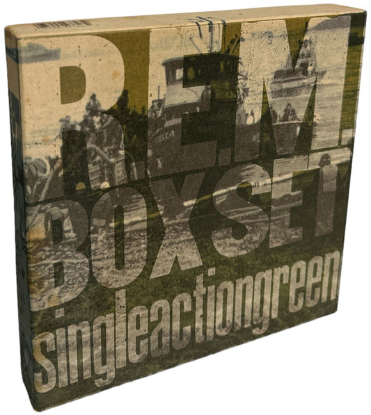 REM Single Action Green US 7" box set