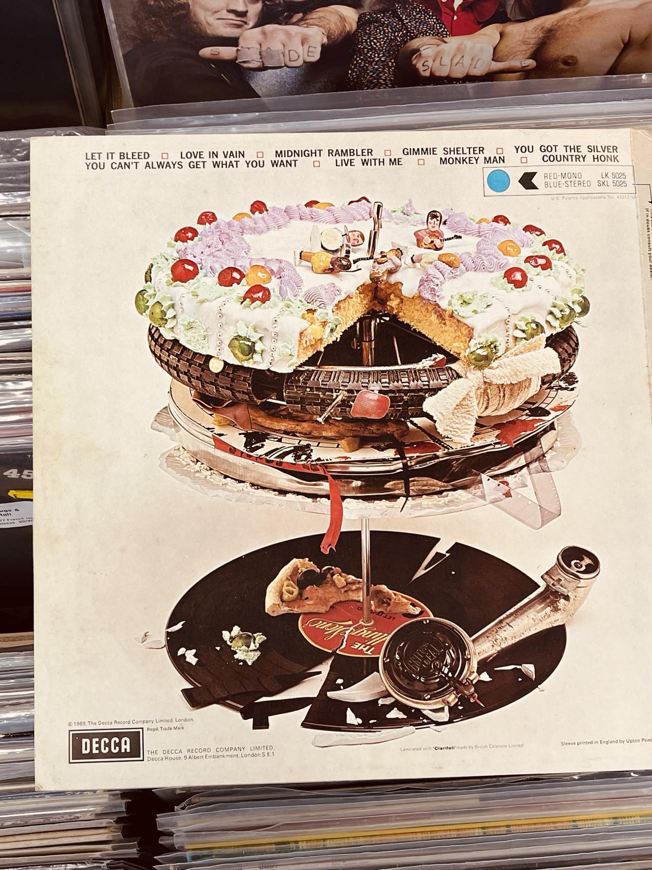 The Rolling Stones ‎– Let It Bleed - Original Unboxed Stereo VINYL LP with POSTER