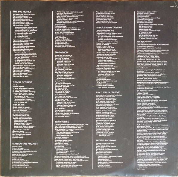 Rush ‎– Power Windows - VINYL LP with INNER