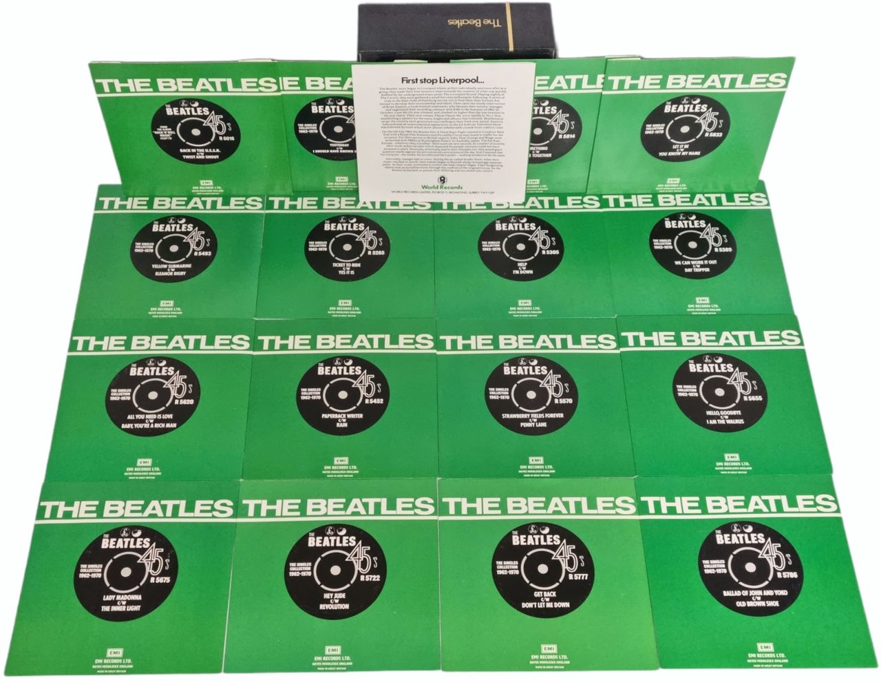 The Beatles The Beatles Collection + Insert UK 7" box set