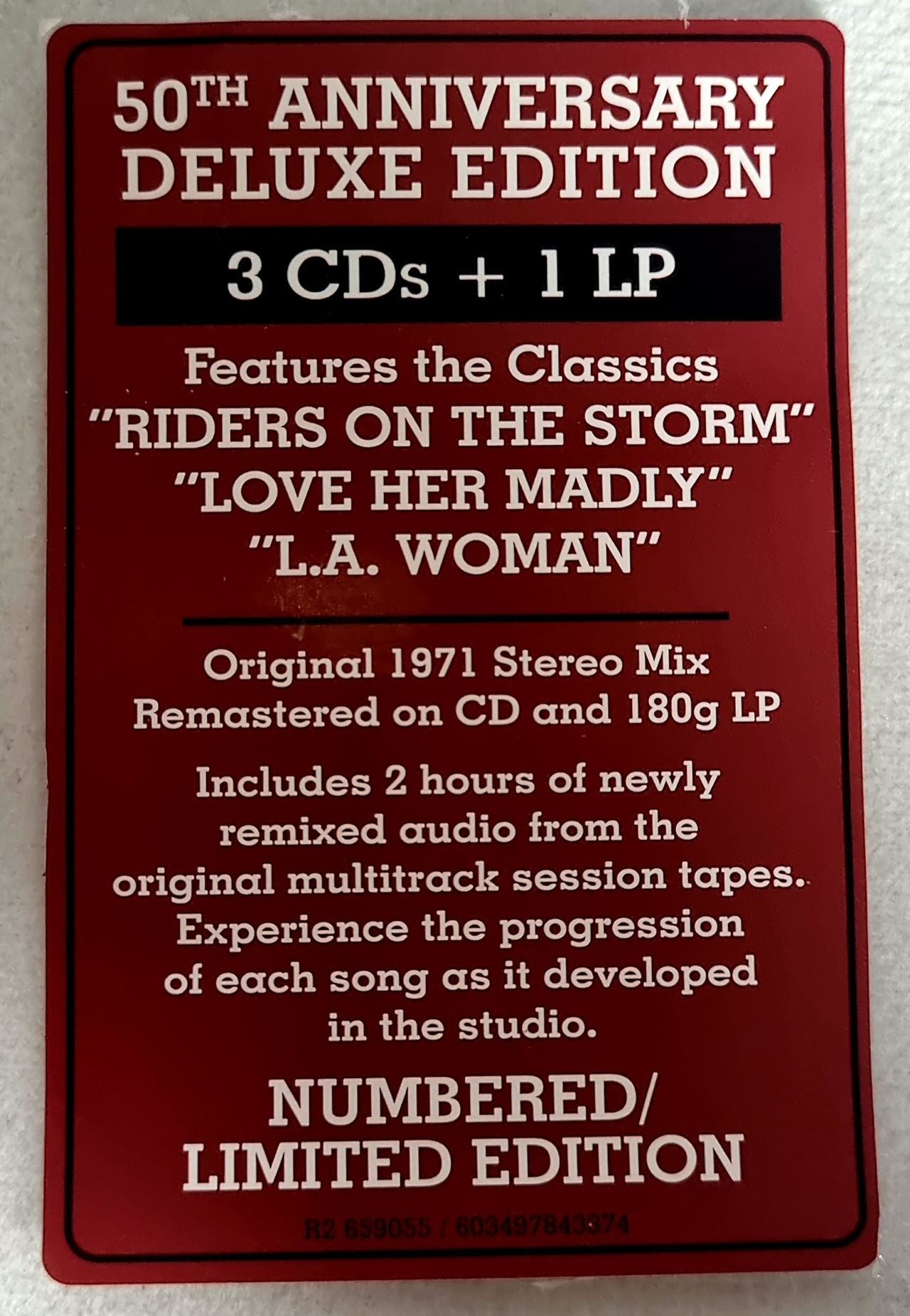 The Doors L.A. Woman - 50th Anniversary Deluxe Edition 3CD+1LP UK Box set