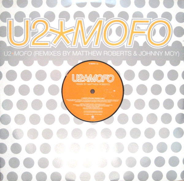 U2 ‎– Mofo - PROMO Only Issue VINYL 12" in Custom Die Cut Cover