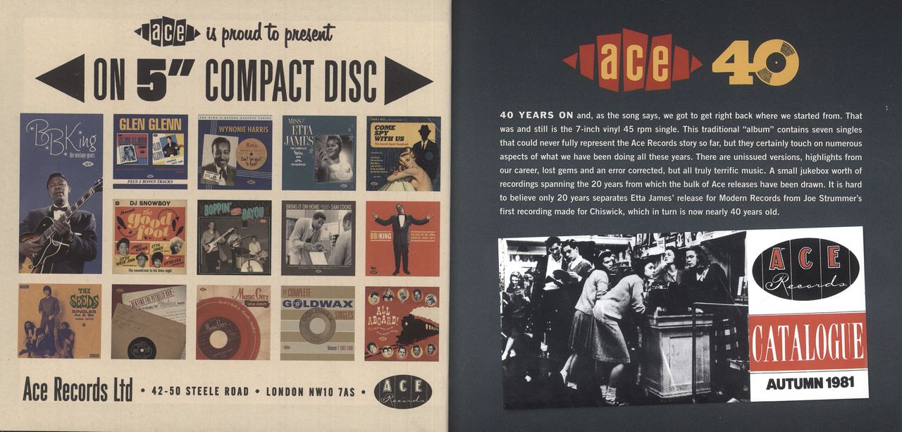 Various Artists Ace Records 40th Anniversary Single Box Set UK Box set